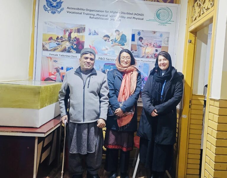 (UN-WOMEN Mission) visited Accessibilty Organization for Afghan Disabled (AOAD)